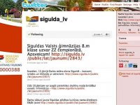 Siguldas novada pašvaldības jaunumi pieejami arī Twitter.com