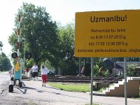 Atvērta Blaumaņa ielas dzelzceļa pārbrauktuve