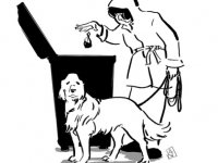 Akcijas laikā dalīs maisiņus dzīvnieku ekskrementu savākšanai