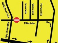 Satiksmes ierobežojumi Tilta ielas rajonā