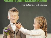 Lai drošas pirmās skolas gaitas – SEB apdrošina visus Latvijas pirmklasniekus
