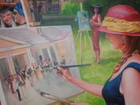 Mākslu skolā skatāma pedagogu darbu izstāde