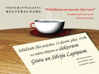 Atsākas Piektdienas sarunas pie tējas tases, šonedēļ saruna ar ārstiem Lapiņiem