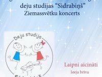 Aicina uz deju studijas Sidrabiņš Ziemassvētku koncertu