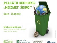 Sociālās reklāmas plakātu konkurss jauniešiem -  „Neizmet. Šķiro!”