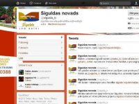 Siguldas novada pašvaldības twitter konts @sigulda_lv gaida tūkstošo apmeklētāju