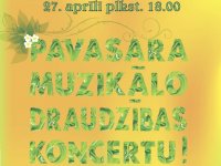 Aicinām uz muzikālo pavasara draudzības koncertu!