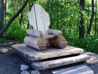 Atjaunots Ķeizara krēsls Siguldā