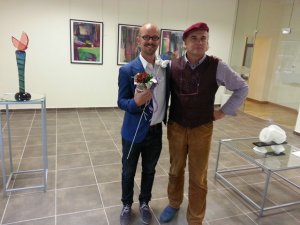 Sadraudzības pilsētā Birštonā atklāta Daiņa Gudovska darbu  izstāde 