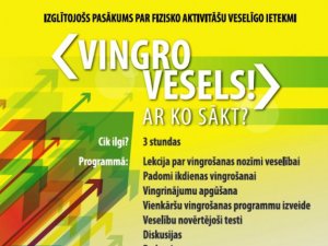 Aicina uz izglītojošu pasākumu „Vingro vesels”