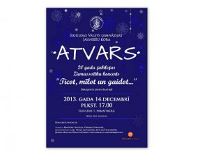„Atvars” aicina uz kora 20 gadu jubilejas koncertu
