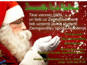 Ziemassvētku vecīša akadēmija Jaunrades centrā