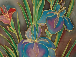 Zīda gleznu izstāde Jūdažu Sabiedriskajā centrā