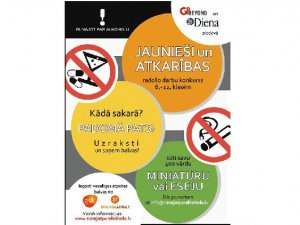 Aicina piedalīties radošo darbu konkursā „Jaunieši un atkarības”