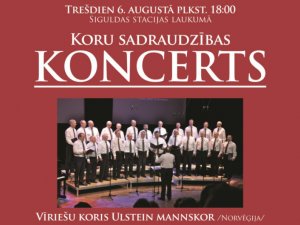 Siguldā uzstāsies vīru koris no Norvēģijas