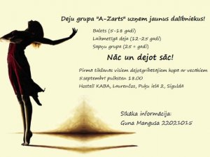 Deju grupa aicina pieteikties visa vecuma dejotājus