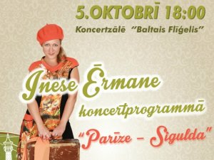 Aicina uz Ineses Ērmanes koncertu „Parīze – Sigulda”