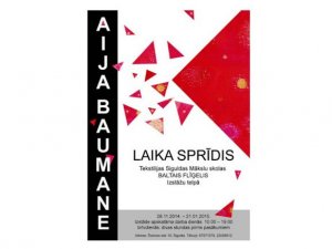 Siguldas Mākslu skolā skatāma Aijas Baumanes tekstīliju izstāde 