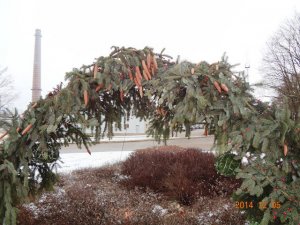 Izpostīti un nozagti Ziemassvētku dekori    