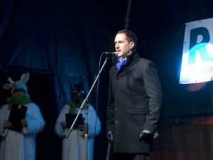 Siguldas novada Domes priekšsēdētāja Vecgada uzruna Svētku laukumā