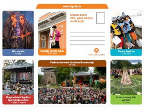 Tapis unikāls reklāmas materiāls par pasākumiem Siguldas novadā