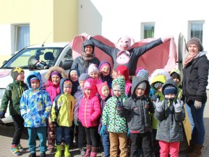 Bērnudārzā „Ieviņa” ciemojas Cūkmens