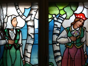 Restaurēs Siguldas Jaunās pils logu vitrāžas