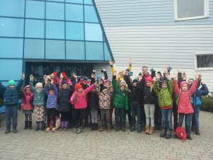 Siguldas pilsētas vidusskolas 2.sporta klase sporto Jelgavā