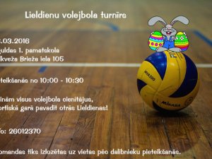 Notiks Lieldienu volejbola turnīrs