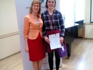 Lotei Katrīnai Cērpai latviešu valodas un literatūras valsts olimpiādē otrā vieta