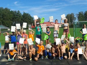 Siguldas pilsētas vidusskolas sporta klases nometne Rojā