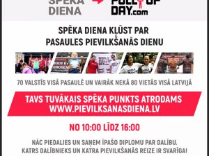 Siguldā notiks Pasaules pievilkšanās dienas aktivitātes