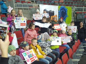 Siguldas pilsētas vidusskolas 1.s klase viesojas Arēnā Rīga