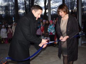 Atklāts Laurenču sākumskolas jaunais mācību korpuss