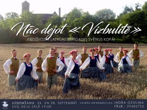 Jauniešu deju kolektīvs „Vizbulīte” uzņem jaunus dejotājus