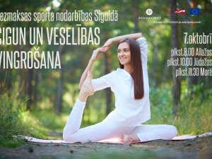 Sestdien –  bezmaksas sporta nodarbības Siguldā, Allažos, Jūdažos un Morē