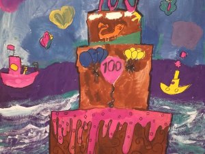 Mākslu skolā „Baltais Flīģelis” skatāma izstāde „Svētku kūka Latvijai”