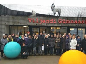 Pedagogi dodas pieredzes apmaiņā uz Vīlandes ģimnāziju