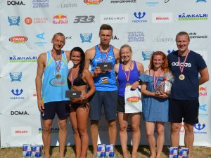 Aizvadītas pludmales volejbola sacensības „Sigulda MIX”