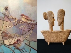 Gleznotājas Agitas Zālītes un Lietuvas tēlnieka Andrius Lik izstāde Lietuvā