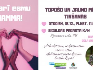 Notiks topošo un jauno māmiņu tikšanās ar dūlu Anitu Oļukalnu