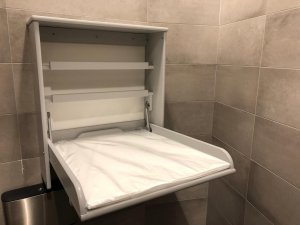 Kultūras centrā „Siguldas devons” pieejams mazuļu pārtinamais galdiņš