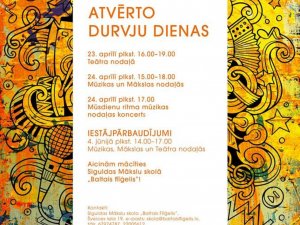 Mākslu skola „Baltais flīģelis” uzņem jaunus audzēkņus