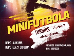 Notiks minifutbola turnīrs