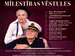 Koncertzālē “Baltais flīģelis” notiks izrāde “Mīlestības vēstules”
