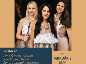 Aicina uz kamermūzikas vakaru ar Elīnu Šimkus un “Trio Angelicus”