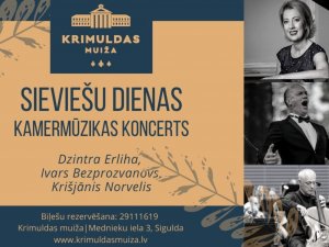 Krimuldas muižā notiks sieviešu dienai veltīts kamermūzikas koncerts