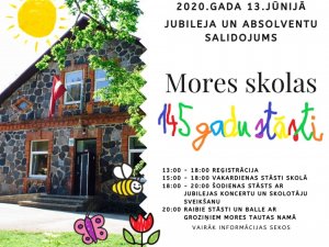Mores pamatskolas jubilejā aicina dalīties ar stāstiem par skolā pavadīto laiku