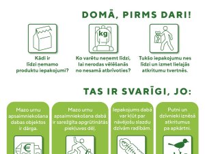 Dabas takās aicina ievērot principu “#Dabā ejot. Ko atnesi, to aiznes!”