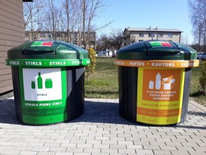 Leona Paegles ielā izveidots pazemes atkritumu šķirošanas punkts